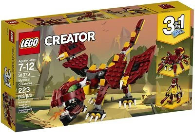 Lego Creator 31073 MYTHICAL CREATURES 3in1 Spider Troll Dragon NEW SEALED - Image 1 of 4