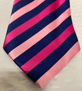 Twenty Dollar Tie, Hand Made, 100% Silk, Pink/Blue - Picture 1 of 3
