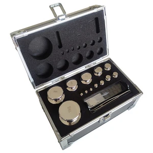Kit de peso de calibración de acero inoxidable grado F1 1 mg-1 kg escala conjunto de escobillas - Imagen 1 de 16