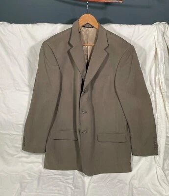 Blazer Abrigo Deportivo Claiborne Para Hombres Talla 42R Seda Pecho Único 3 Botones  Foto 1 de 4