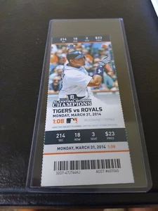 Detroit Tigers 2014 TICKET Stub 3/31/14 Opening Day Miguel Cabrera Verlander - Picture 1 of 1