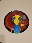 Original Acrylic Art On Vinyl Record - Fly With Flyswatter - By Travis T.