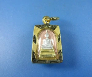New Small Pendant Phra Somdej Toh Thai Buddha Amulet Rich Good Luck Wealth Holy - Picture 1 of 3