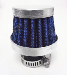 Slant 15mm Blue Mini Air Intake Crankcase Breather Filter Valve Catch Tank - Foto 1 di 2