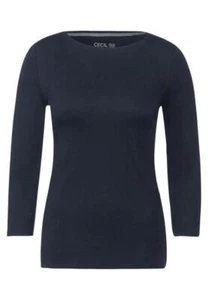 CECIL Camicia Basic con Maniche a 3/4 Universale Blu - Foto 1 di 1