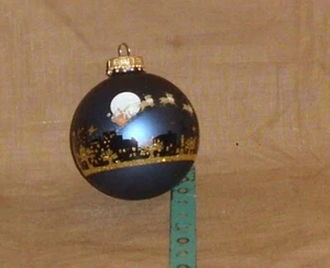 4 Weihnachtskugeln - Anhänger-Deko-neu-Krebs Glas, Durchm 7 cm Exklusivität pur - Bild 1 von 5