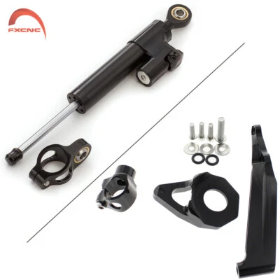 Juego de kit de montaje de soporte estabilizador amortiguador de dirección CNC para CBR600RR 2005-2006 Foto 1 de 4