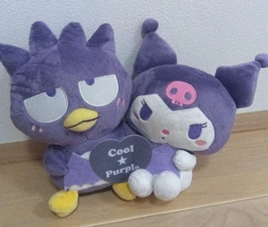 Sanrio Kuromi & Bad Badtz-Maru Cool & Purple Set Plush Toy Doll Big 37cm New - Picture 1 of 3
