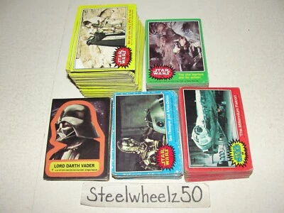 Star Wars 207 Trading Card Lot 1977 Low Grade Stickers Wonder Bread Blue Yellow - Image 1 of 4