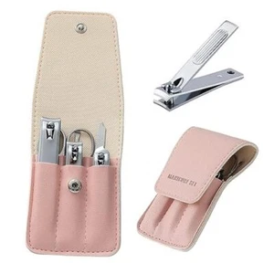 Nail Clipper Set Gifts for Women, 6 Pcs Case Fingernail Clipper Christmas Pink - Picture 1 of 7