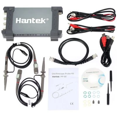 Hantek 6104BD 4CH USB PC Portable oscilloscope 100MHZ W/25Mhz Signal Generator - Image 1 of 4