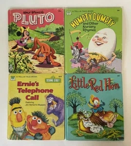 Menge 4 Vintage Tell-A-Tale Bücher, Disney, Sesamstraße und mehr - Bild 1 von 6