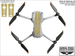 DJI Air 2S Racing Stripes With Battery Decals Number #1-3 Sticker Skin - Picture 1 of 31