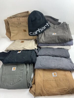 Carhartt Lote de 11 Pantalones Gorros Jeans Venta al por mayor Diferentes Tallas Foto 1 de 4