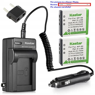 Kastar NP-50 FNP50 Charger Battery Fujifilm FinePix X20 XF1 XP100 XP110 XP150 - Image 1 of 4