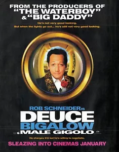 1999 Deuce Bigalow Film By by Mike Mitchell Vintage Original A4 Aus Print Ad - Bild 1 von 2