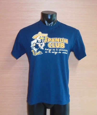 Georgia Southern University GSU Eagles Spanish Club Blue T-Shirt Size Medium Cover