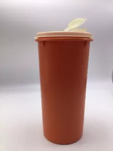 Cilindro contenedor para verter y almacenar Tupperware naranja 261 con tapa para verter 564 de colección - Imagen 1 de 6