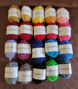TYH Supplies 20 - 22 Yard BonBon Skeins Acrylic Yarn MultiColor New Open LOT #9 - Picture 1 of 5