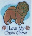 I Love My Chow Chow Dog SET OF 2 HAND TOWELS EMBROIDERED Beautiful