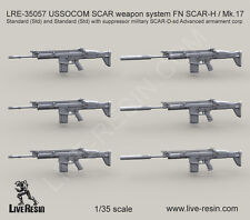 Live Resin 1/35 LRE-35057 USSOCOM SCAR Weapon System FN SCAR-L/Mk.17 (Set 2)