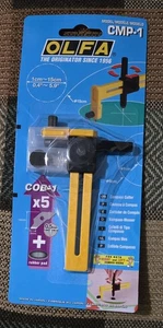 Cortador de círculo de brújula OLFA CMP-1 estilo brújula ajustable círculo giratorio NUEVO - Imagen 1 de 2