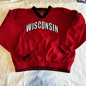 Vesi Wisconsin Badgers giacca a vento/maglione grande da uomo tasca frontale - Foto 1 di 7