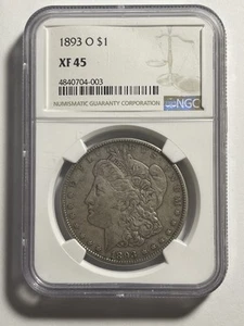 1893-O MORGAN DOLLAR NGC XF45 - Picture 1 of 4