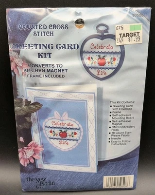 De colección Nuevo Kit de Tarjeta de Felicitación Punto de Cruz Contado Berlín Celebrar la Vida Nuevo  Foto 1 de 4