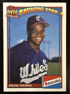 Tarjeta #3 1991 Topps Bazooka Shining Stars, Frank Thomas, Medias Blancas de Chicago - Imagen 1 de 2