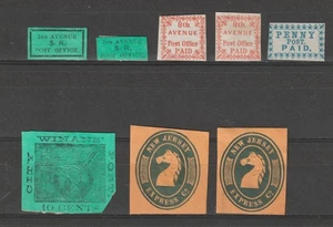 US Local 8x mixed locals lot F-VF unused - Picture 1 of 2