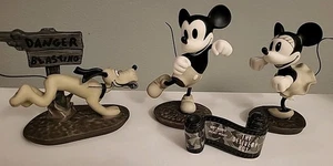 Disney WDCC - The Delivery Boy - Komplettsatz Mickey, Minnie, Pluto, Titel, - Bild 1 von 5