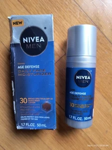 Nivea Men Age Defense Daily Face Moisturizer w/SPF 30 Hyaluronic Acid 1.7 fl oz - Picture 1 of 7