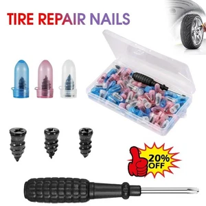 85pcs Tyre Repair Kit Screw Rubber Nail with Screwdriver Car Puncture R-epair - Picture 1 of 14