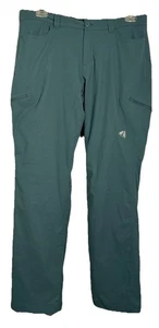 Eddie Bauer First Ascent Guide Pants Womens 12 Teal Performance Cargo Hiking - Picture 1 of 15