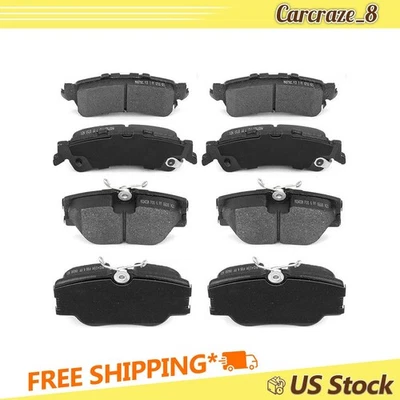 Front Rear Brake Pads Set for Mercedes-Benz 300D 2.5L 1990 1991 1992 1993 - Image 1 of 4