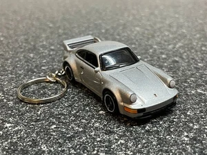 Fits Porsche 911 Carrera RS 3.8 Keychain Silver Hot Wheels Matchbox - Picture 1 of 4