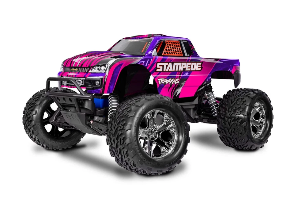 Traxxas Stampede Pink RC Truck 1:10 2WD RTR mit Akku & Lader - Bild 1 von 4