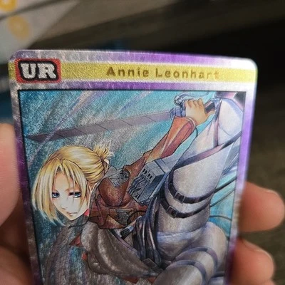 Annie leonhart  aot Pop Out Sexy Card Holo Anime  CUSTOM ART  - Image 1 of 3