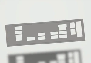 Protector de E/S Asrock B660M-C, impreso en 3D, placa posterior de E/S - Imagen 1 de 5