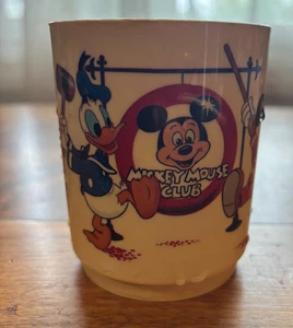 Vintage Disneyland Mickey Mouse Club Plastic Mug Deka 269 - 3 1/2" Tall USA - Picture 1 of 8