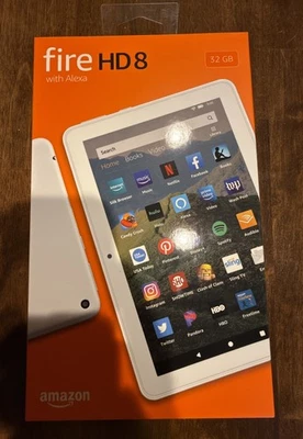 Amazon Fire HD 8 10th Generation Tablet - 8" - 32GB - White - Sealed - Image 1 of 3