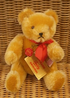 Original TEDDY HERMANN Teddy / Teddybär, goldgelb, 20 cm - Bild 1 von 3