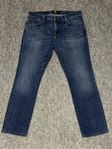 Pantalones de mezclilla rectos azules regulares 7 for All Mankind para hombre 33x28 Paxton FoolProof - Imagen 1 de 17