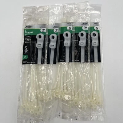 НОВЫЙ!! 50 коммерческих электрических нейлоновых крепежных кабельных стяжек 8 дюймов - (5) 10 штук - 295 374 - Изображение 1 из 4