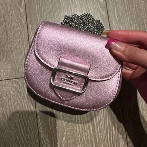 Auth COACH Mini Pochette Mini Shoulder Bag / Mini Bag Pink - Picture 1 of 3