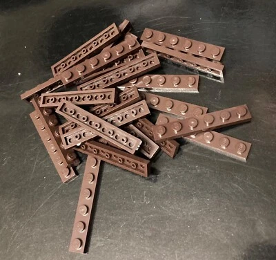 LEGO Basic 3666 Platte 1x6 Grundplatte braun dunkelbraun reddish brown 25 Stück - Bild 1 von 2