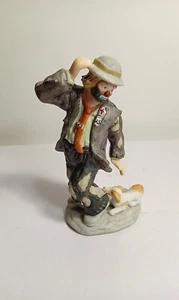 Emmett Kelly Jr. Flambro Miniature Collection "Man's Best Friend" - Picture 1 of 8