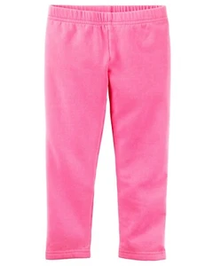 NEW Carters Girl Play Wear Bright Pink Everyday Stretch Leggings 6 - Picture 1 of 3