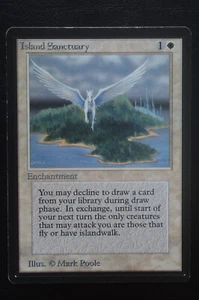 Magic The Gathering MTG ISLAND SANCTUARY Limited Edition Beta LP Lightly Played - Imagen 1 de 2